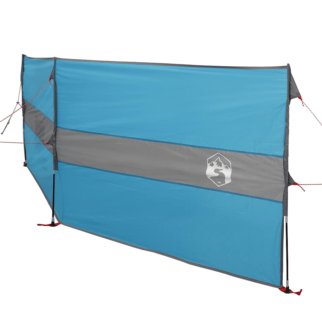 Vjetrobran za kampiranje plavo 344x120 cm vodootporni