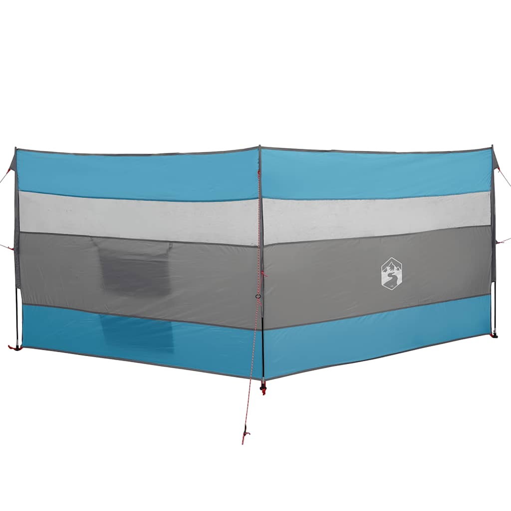 Vjetrobran za kampiranje plavo 340x130 cm vodootporni