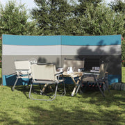 Vjetrobran za kampiranje plavo 340x130 cm vodootporni