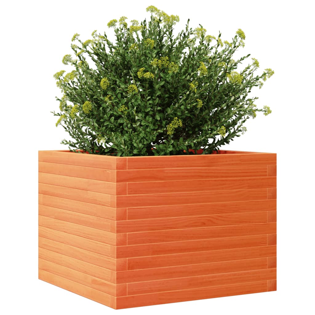 Vrtna sadilica voštano smeđe boje 60x60x45,5 cm od borovine