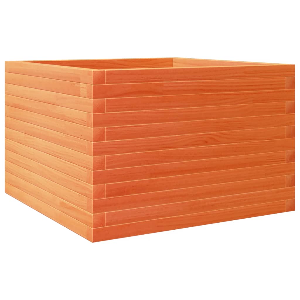 Vrtna sadilica voštano smeđa 70x70x45,5 cm masivna borovina