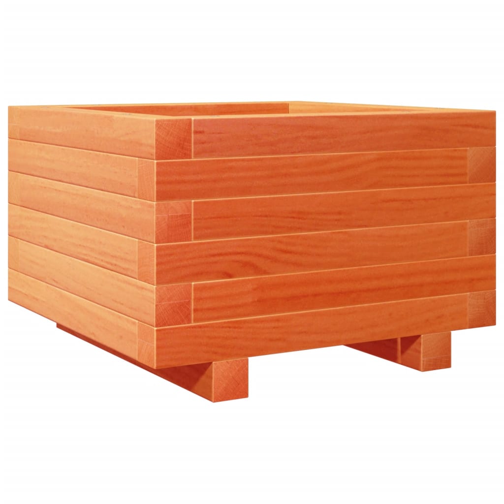 Vrtna sadilica voštano smeđa 40x40x26,5 cm masivna borovina