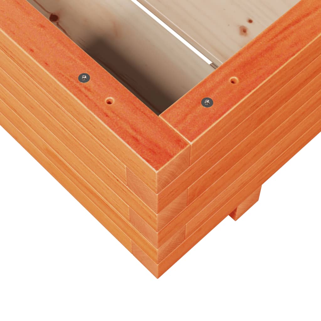 Vrtna sadilica voštano smeđe boje 60x60x26,5 cm od borovine