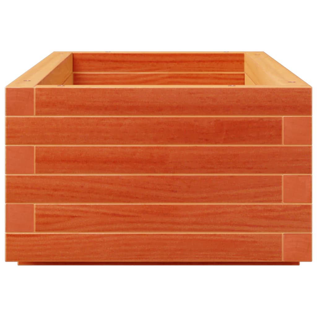 Vrtna sadilica voštano smeđa 110x40x26,5 cm masivna borovina