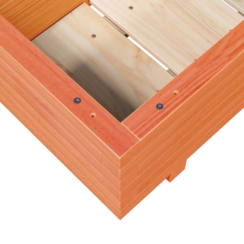Vrtna sadilica voštano smeđa 110x40x26,5 cm masivna borovina