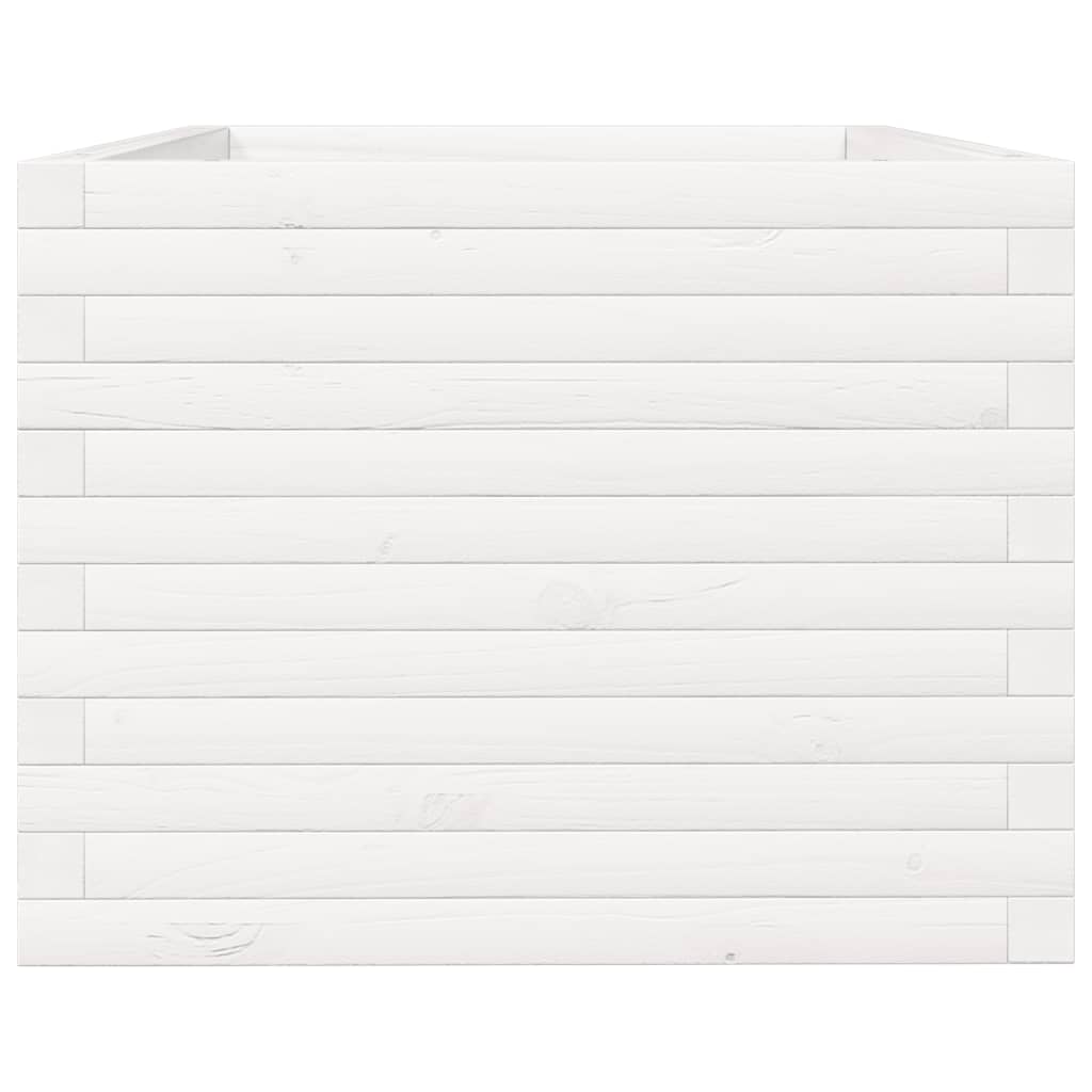 Vrtna sadilica bijela 90x60x49,5 cm od masivne borovine