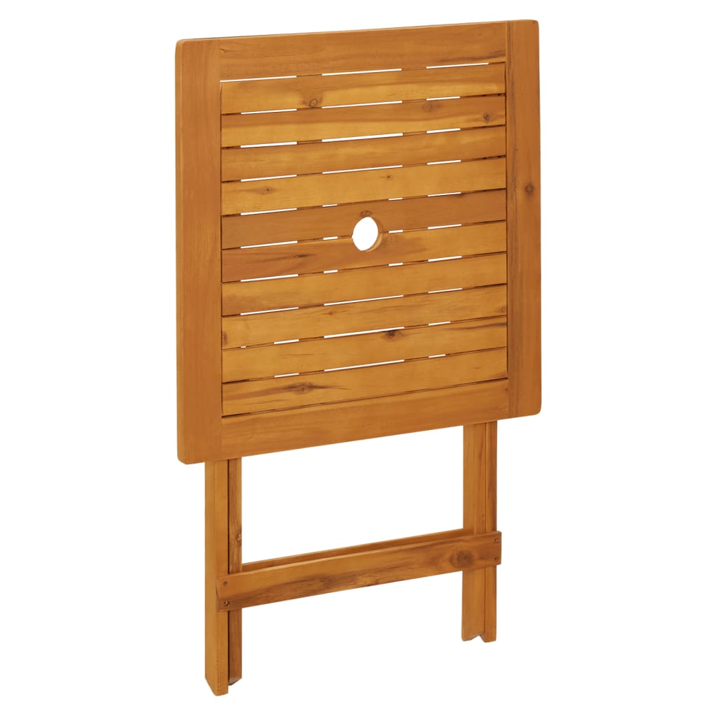 3-dijelni bistro set od polipropilen i masivnog drva sivi