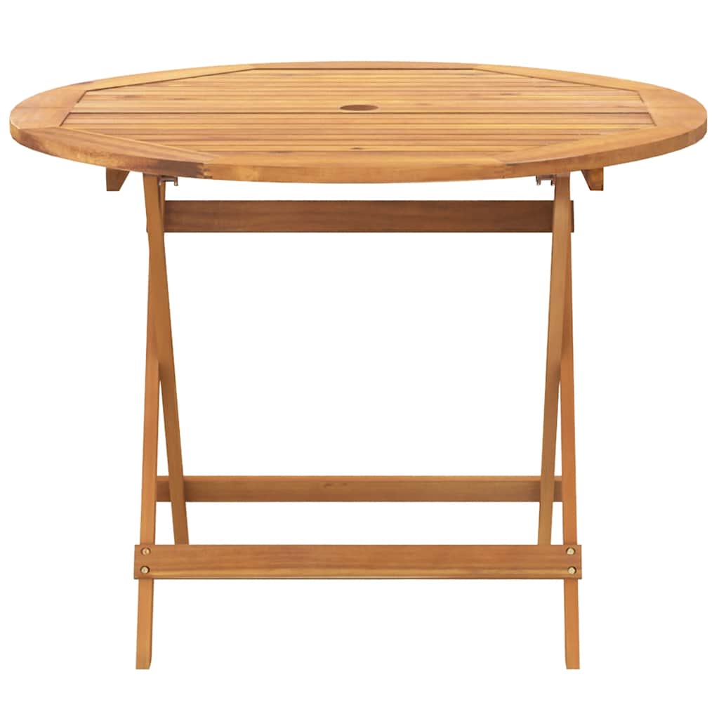 5-dijelni vrtni blagovaonski set crni polipropilen i drva Crna 90 x 75 cm