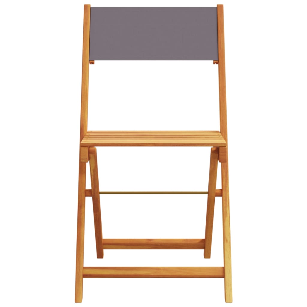 5-dijelni vrtni blagovaonski set antracit od tkanine i drva