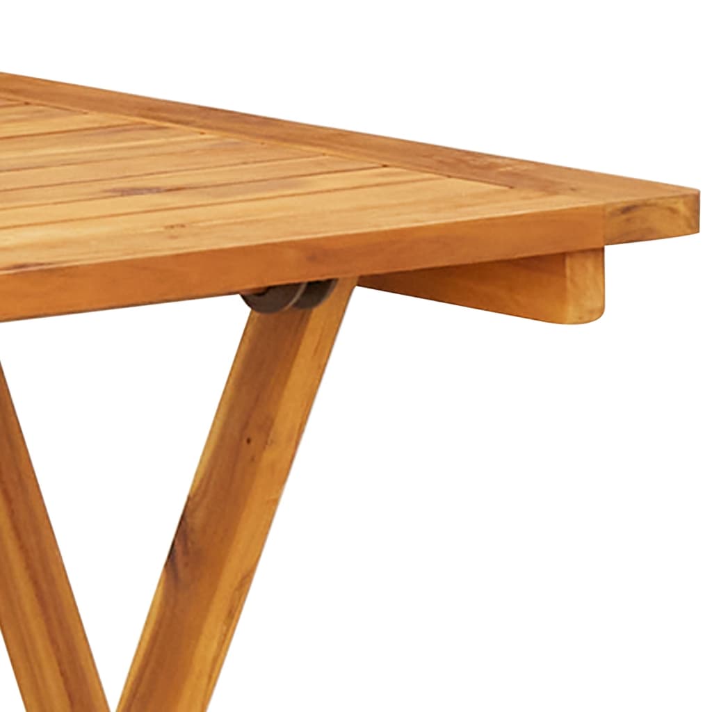 3-dijelni bistro set od tkanine i masivnog drva krem bijelim