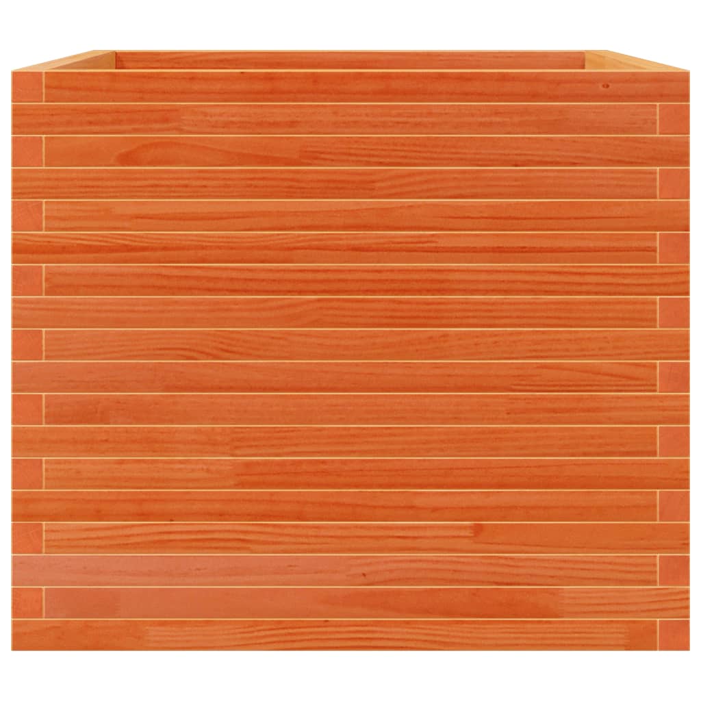 Vrtna sadilica voštano smeđe boje 80x80x68,5 cm od borovine