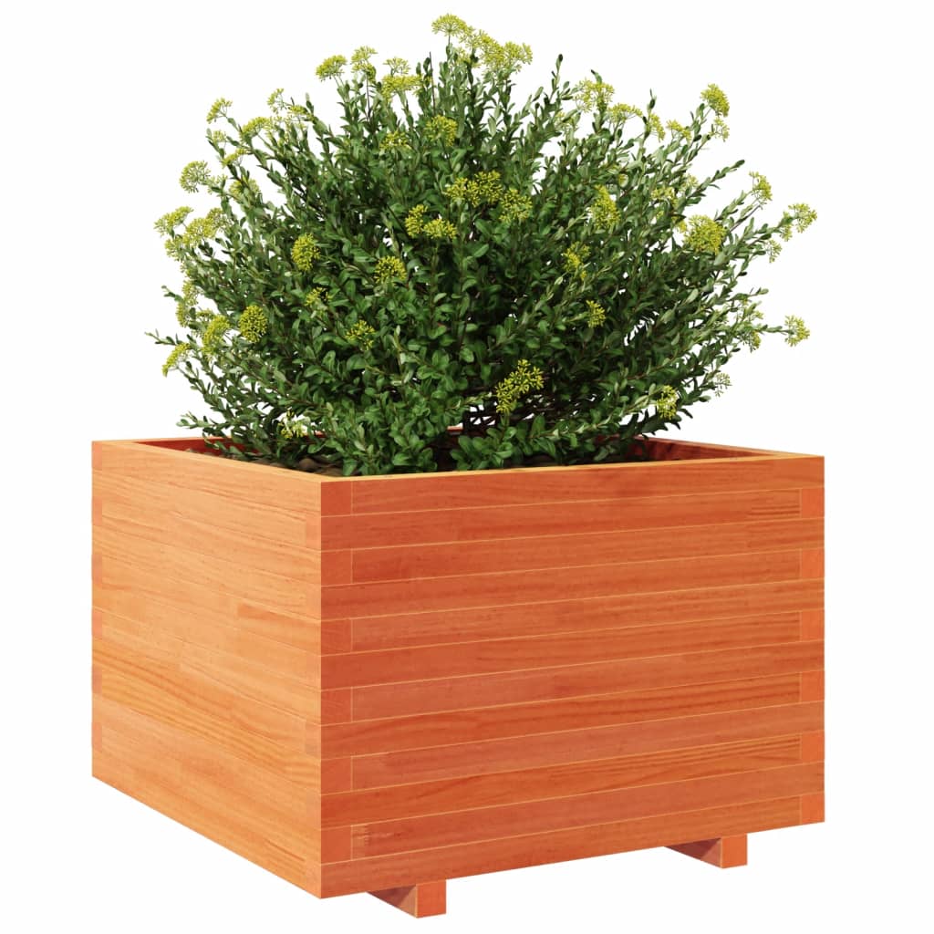 Vrtna sadilica voštano smeđe boje 70x70x49,5 cm od borovine