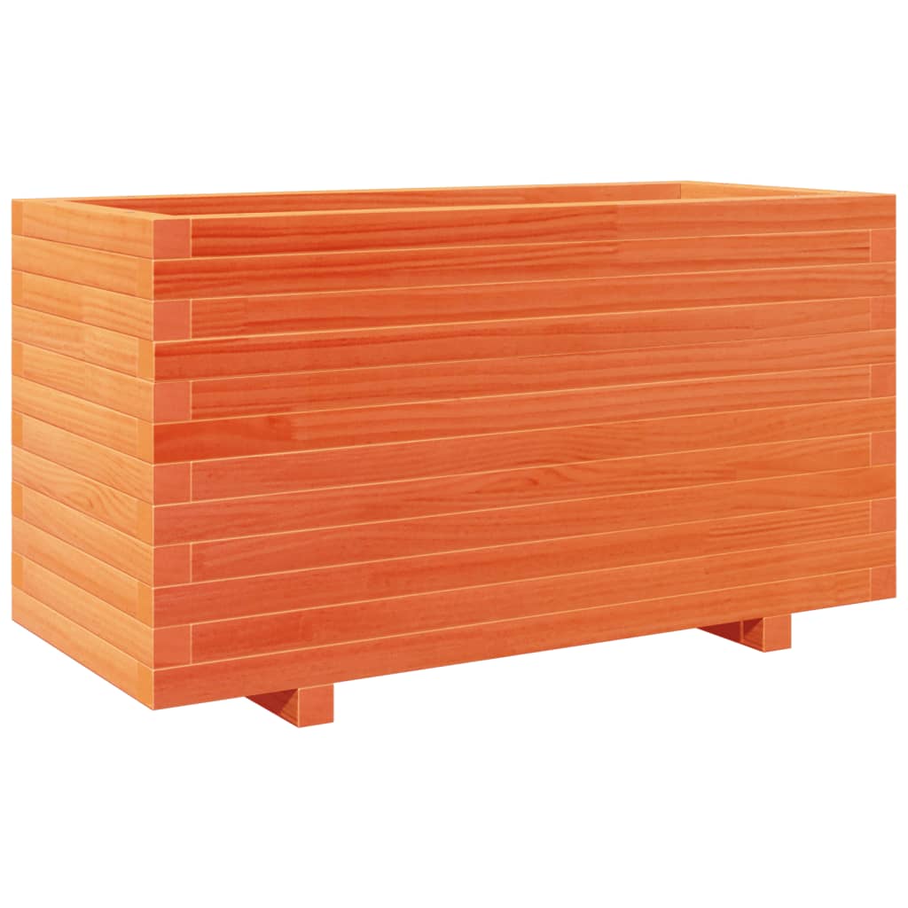 Vrtna sadilica voštano smeđe boje 90x40x49,5 cm od borovine