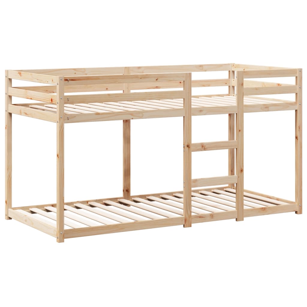 Krevet na kat s krovom 90 x 190 cm od masivne borovine