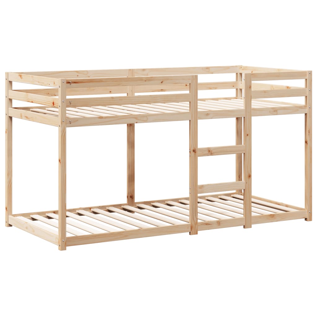 Krevet na kat s krovom 90 x 190 cm od masivne borovine