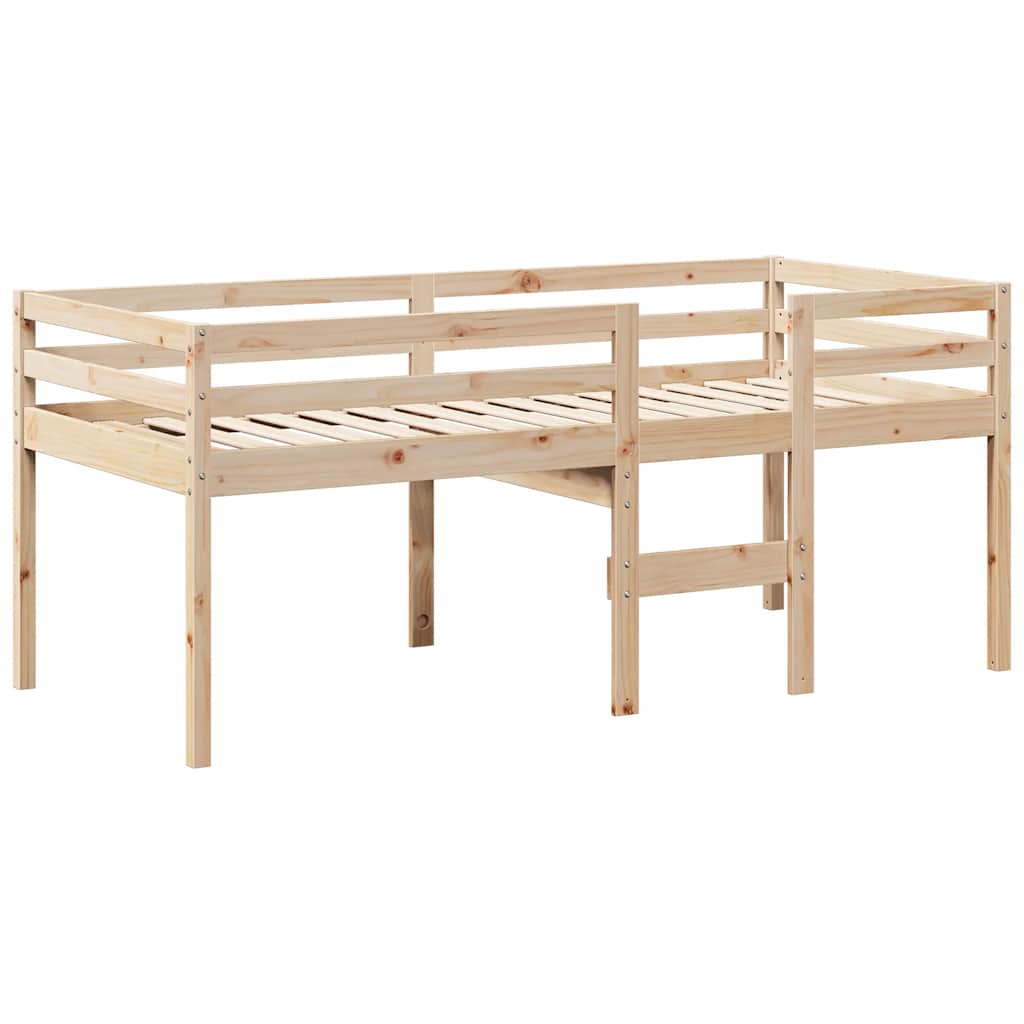 Visoki krevet s krovom 90 x 200 cm od masivne borovine