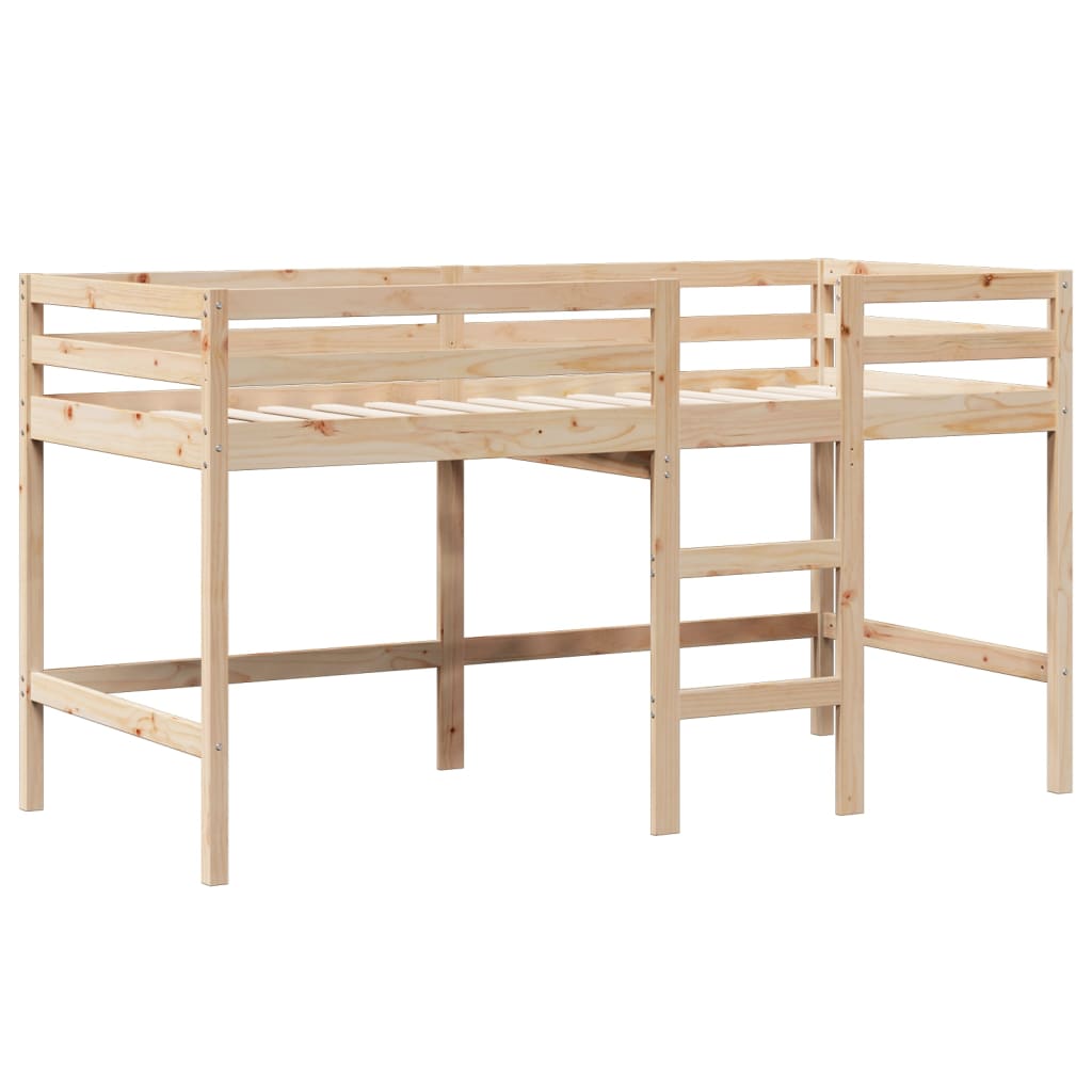 Visoki krevet s krovom 90 x 190 cm od masivne borovine