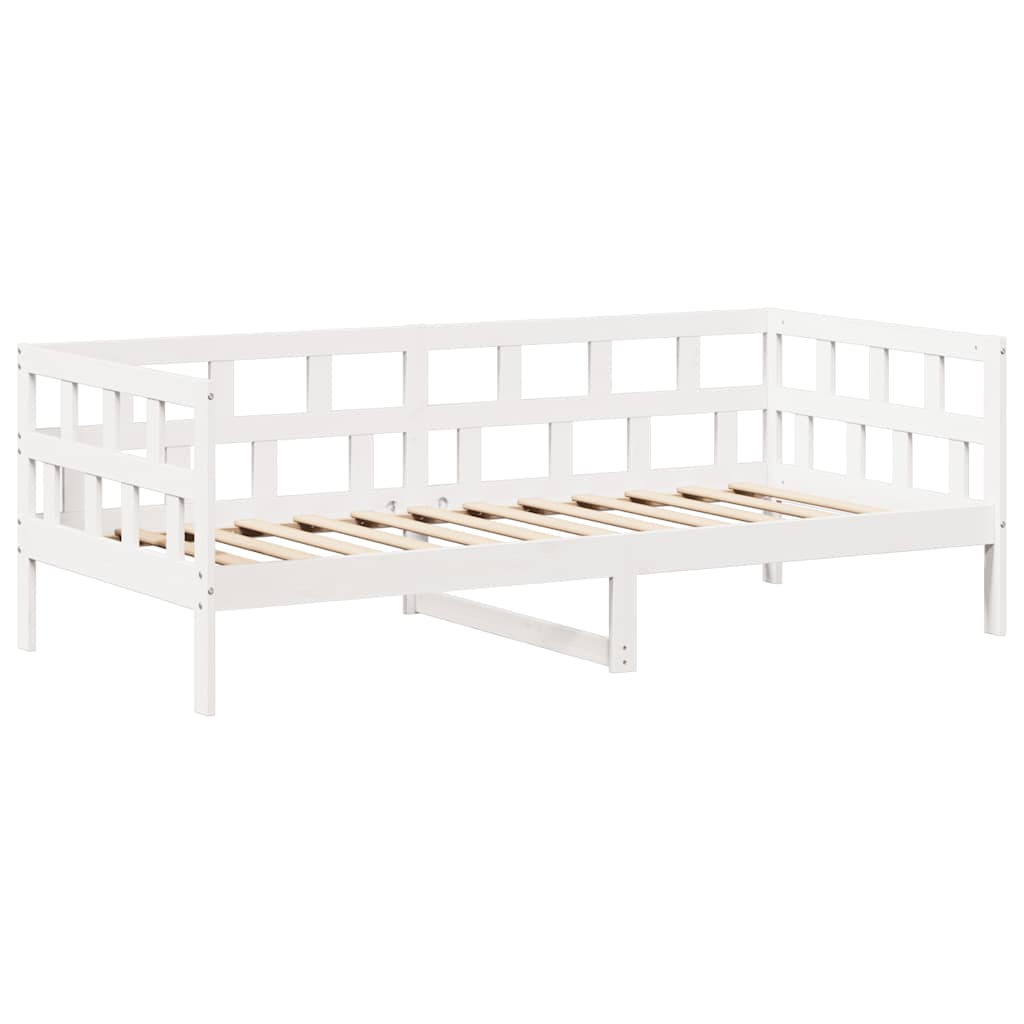 Set dnevnog kreveta s krovom 80x200 cm bijeli borovina