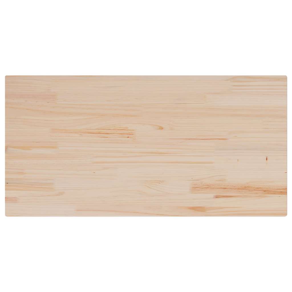Ploča za stol 100 x 50 x 1,7 cm od masivne borovine pravokutna