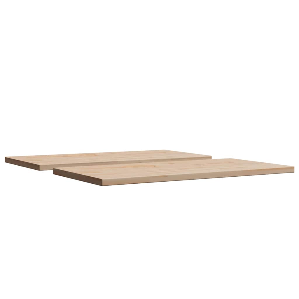 Stolne ploče 2 kom 70x35x2,5 cm od masivne borovine pravokutne