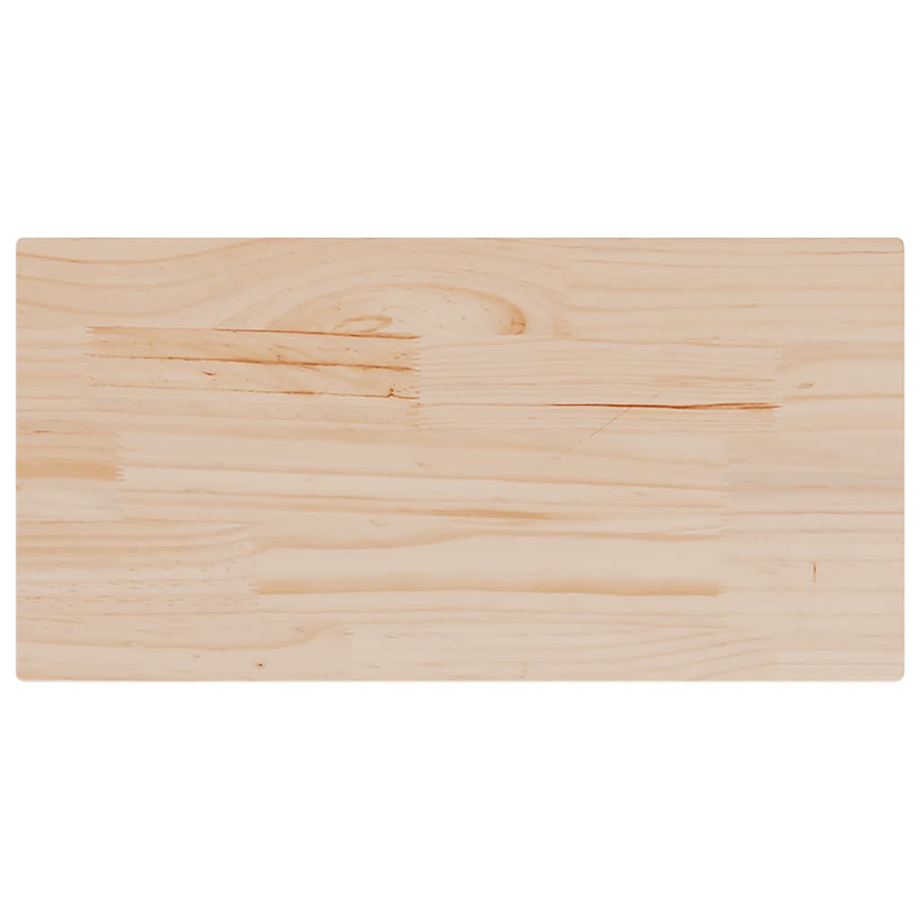 Stolne ploče 2 kom 80x40x2,5 cm od masivne borovine pravokutne
