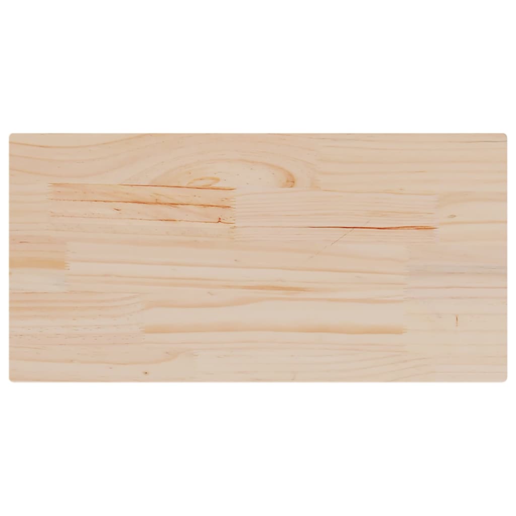 Stolne ploče 2 kom 90x45x2,5 cm od masivne borovine pravokutne