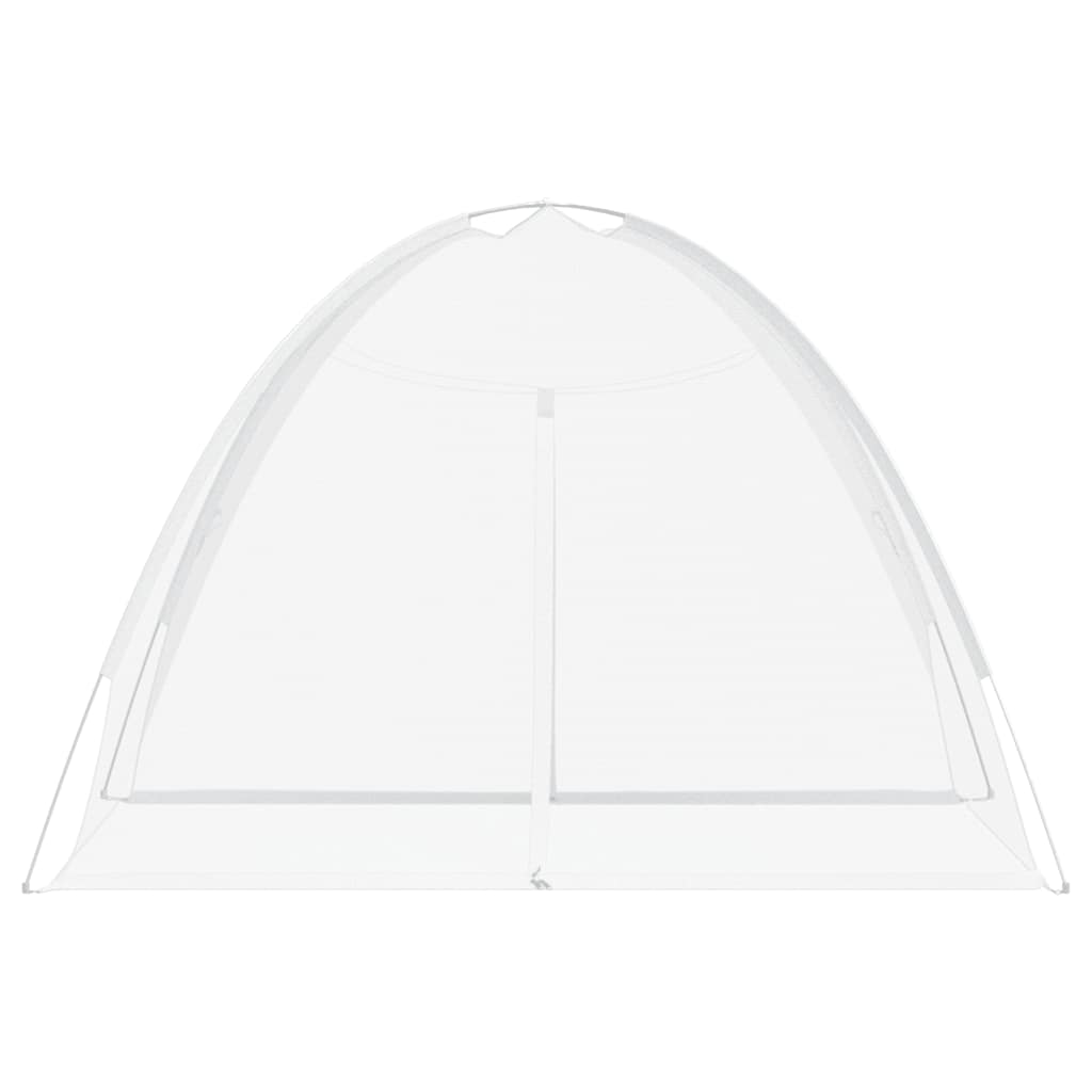 Komarnik Mongolia s vratima 220 mrežasti bijeli 200x150x140 cm