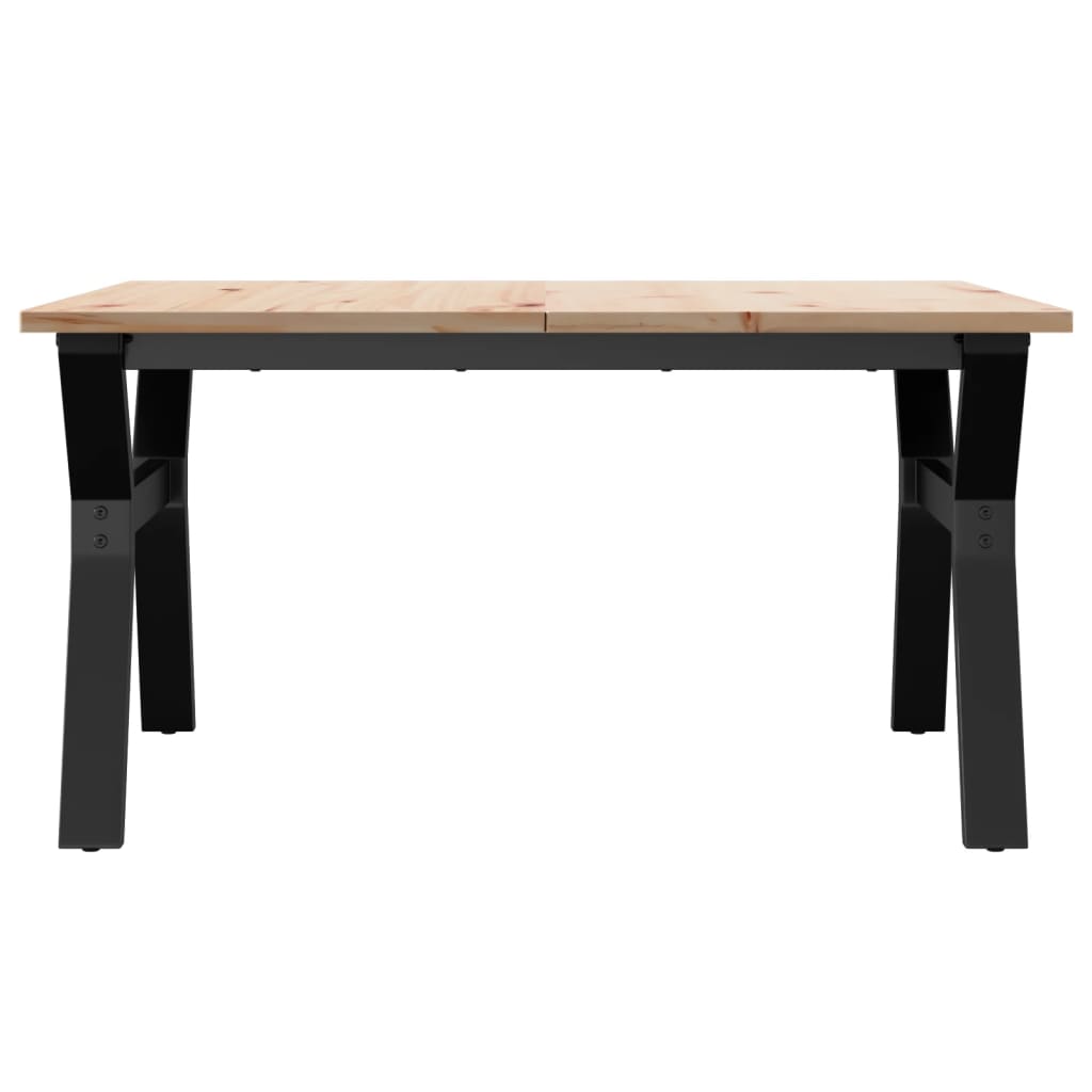 Stolić za kavu Y-oblika 80x80x45 cm borovina i čelik