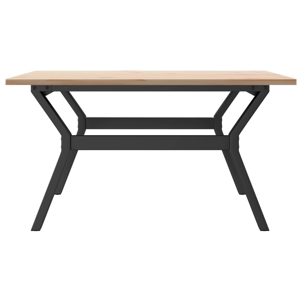 Stolić za kavu Y-oblika 80x80x45 cm borovina i čelik