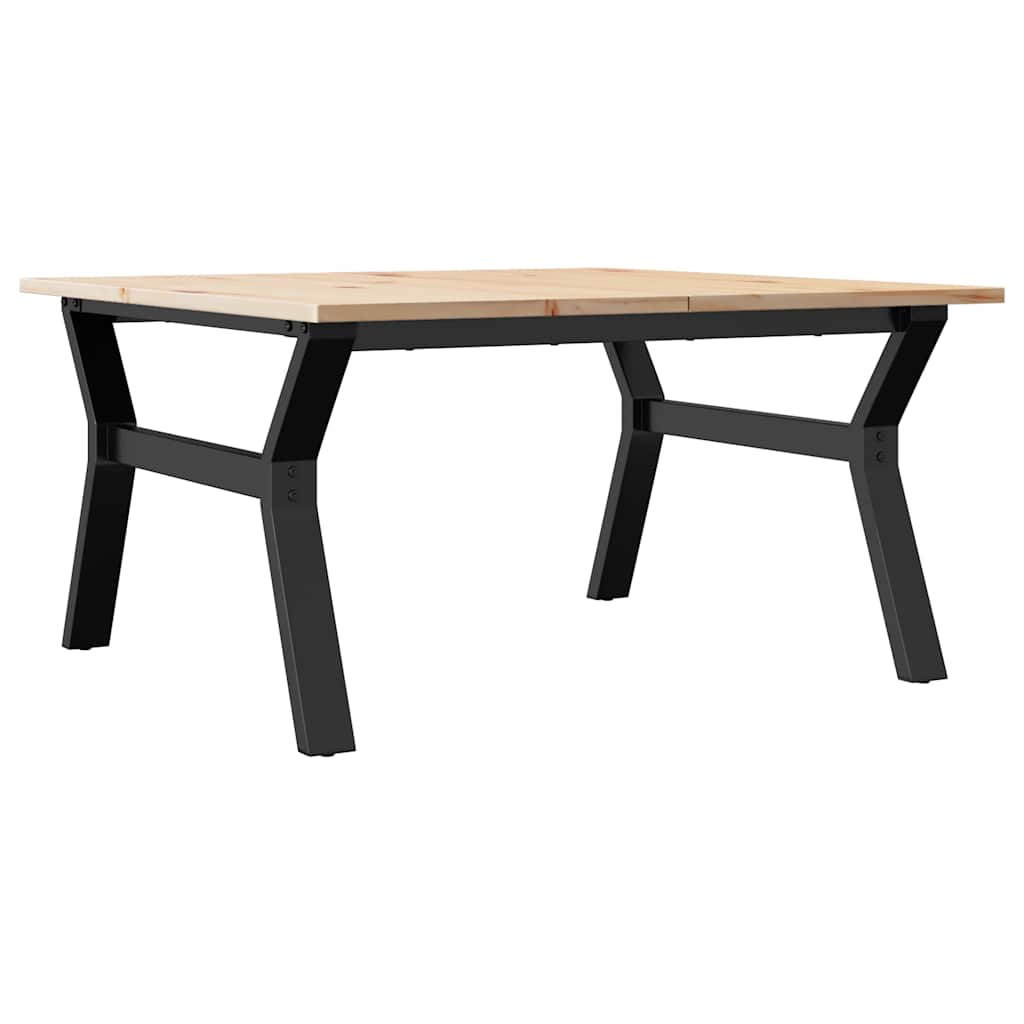 Stolić za kavu Y-oblika 90x90x45 cm borovina i čelik