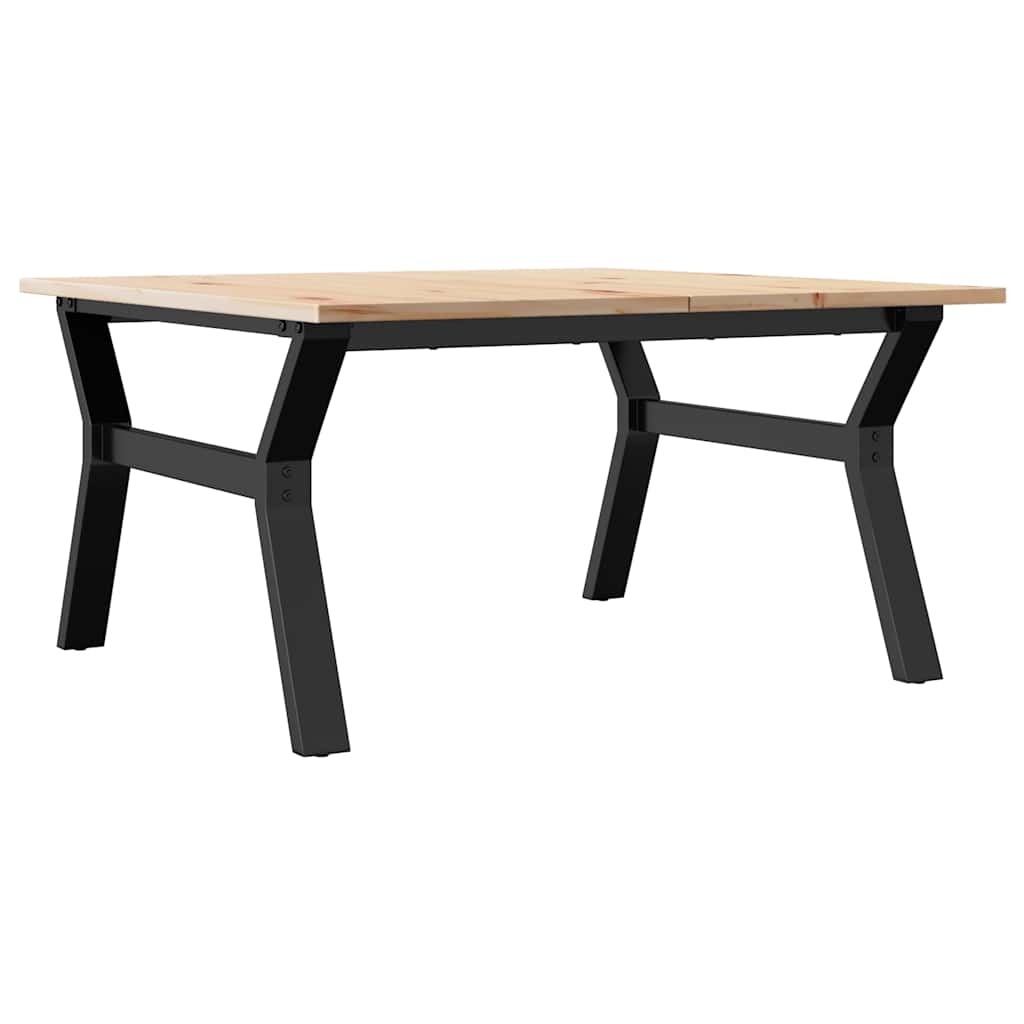 Stolić za kavu Y-oblika 90x90x45 cm borovina i čelik