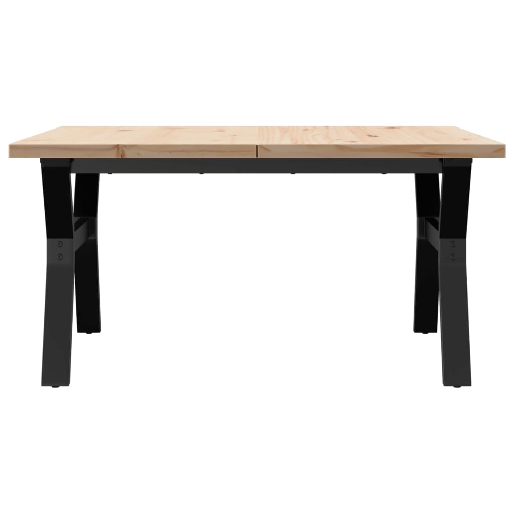 Stolić za kavu Y-oblika 90x90x45,5 cm od borovine i čelik