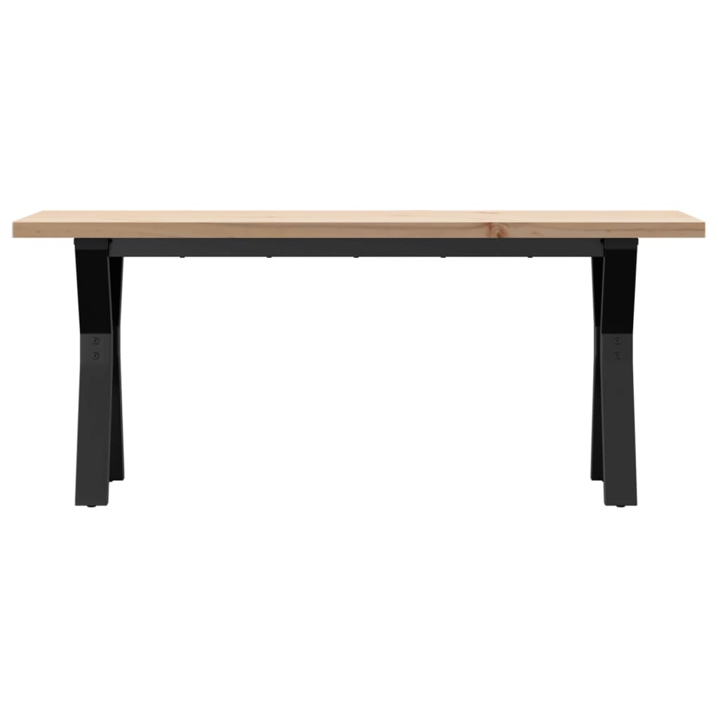 Stolić za kavu Y-oblika 110x40x45,5 cm od borovine i čelik