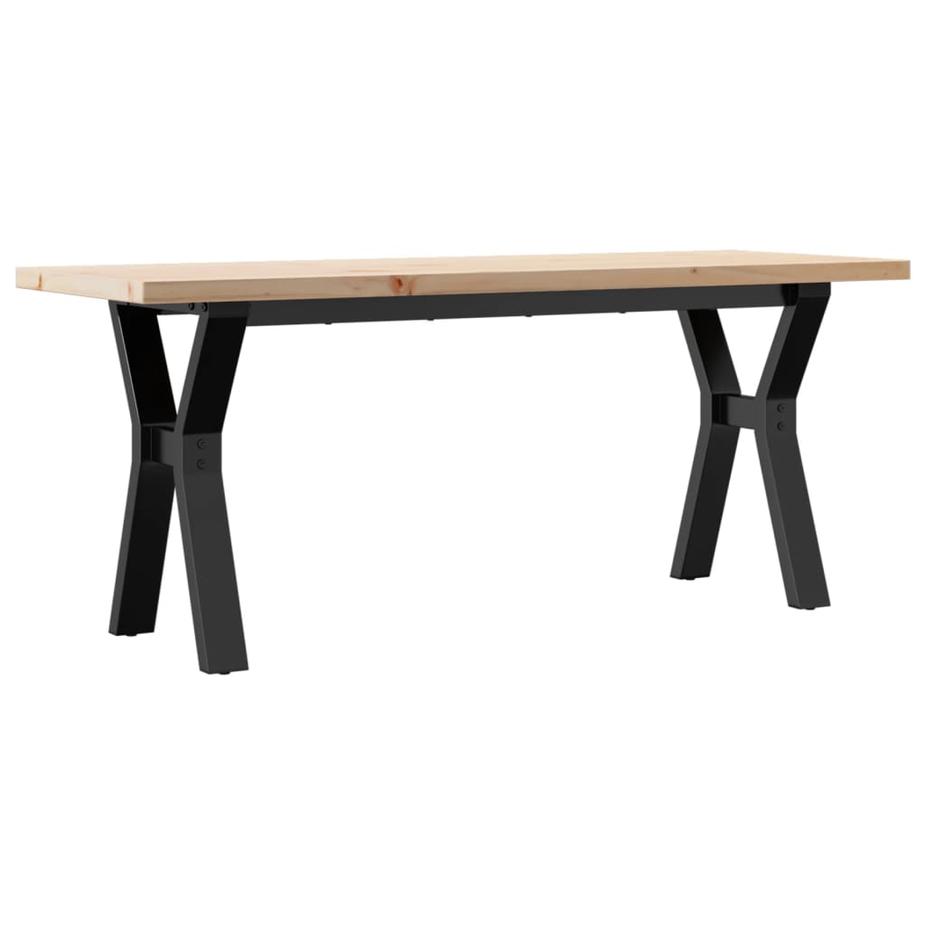 Stolić za kavu Y-oblika 110x40x45,5 cm od borovine i čelik