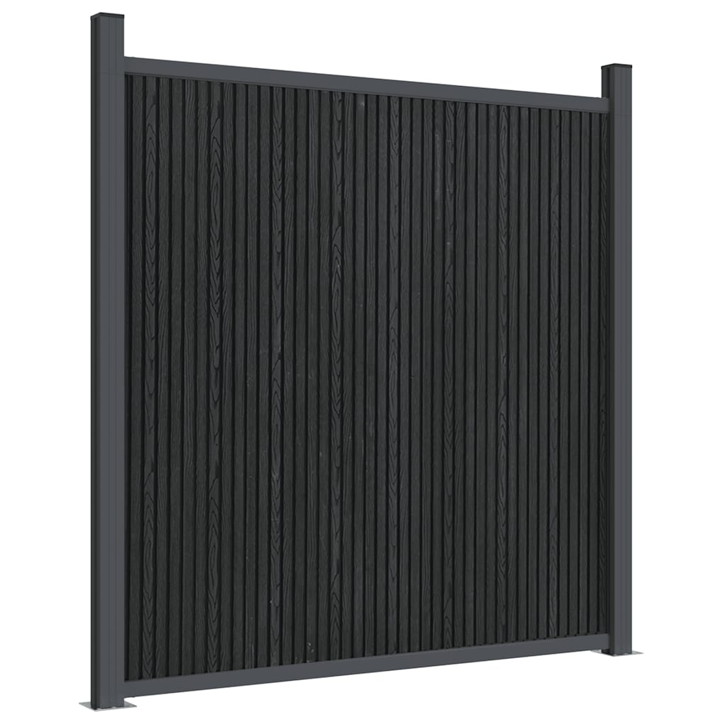 Panel za ogradu sivi 1564 x 186 cm WPC