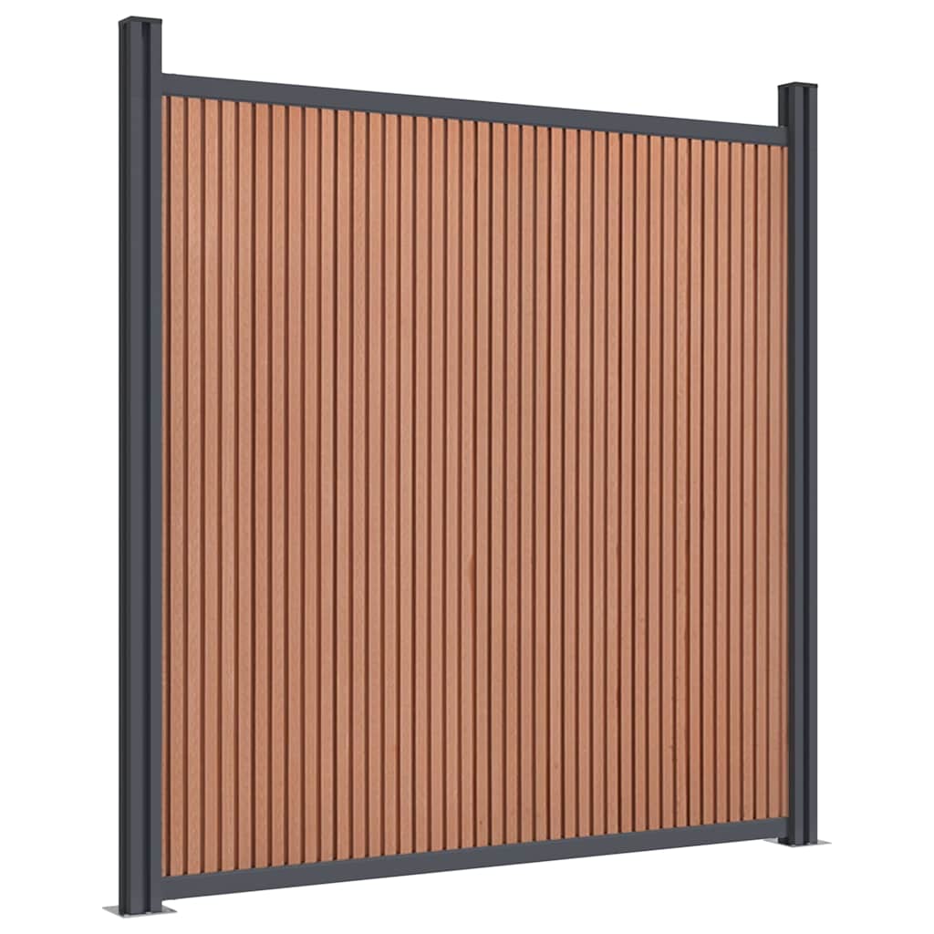 Panel za ogradu smeđi 872 x 186 cm WPC