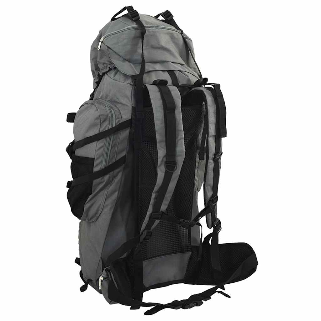 Ruksak za planinarenje sivi 100 L od tkanine Oxford