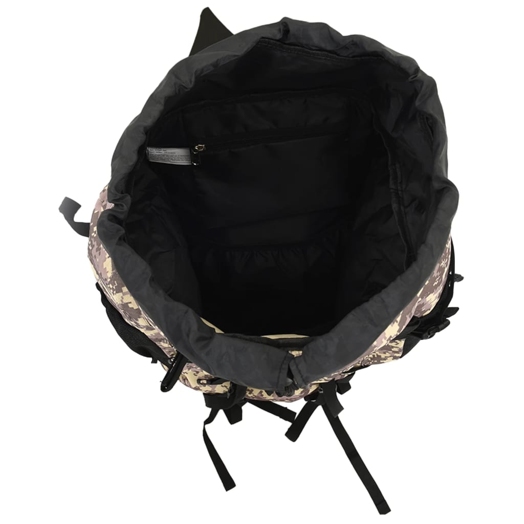 Ruksak za planinarenje maskirno smeđa 100 L od tkanine Oxford
