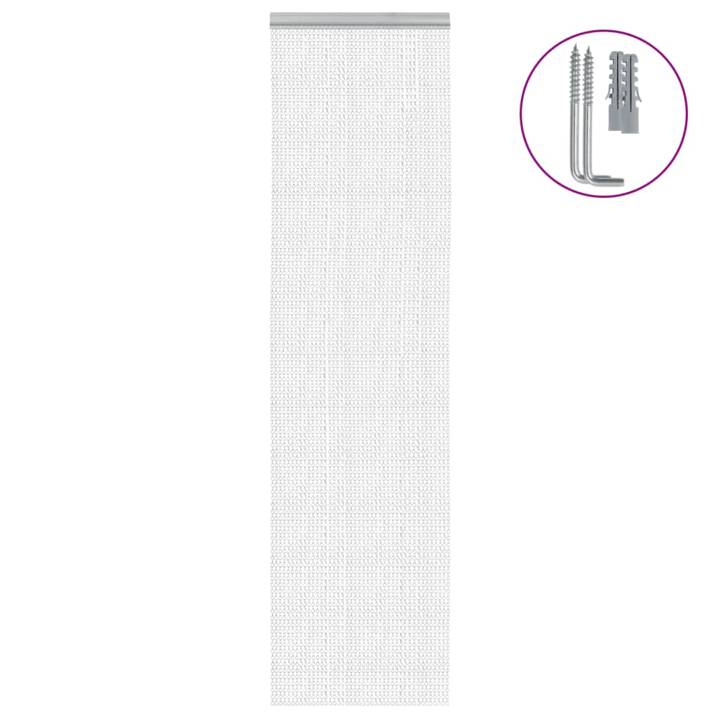 Lančani zastor za zaštitu od muha 56 x 202 cm aluminijski
