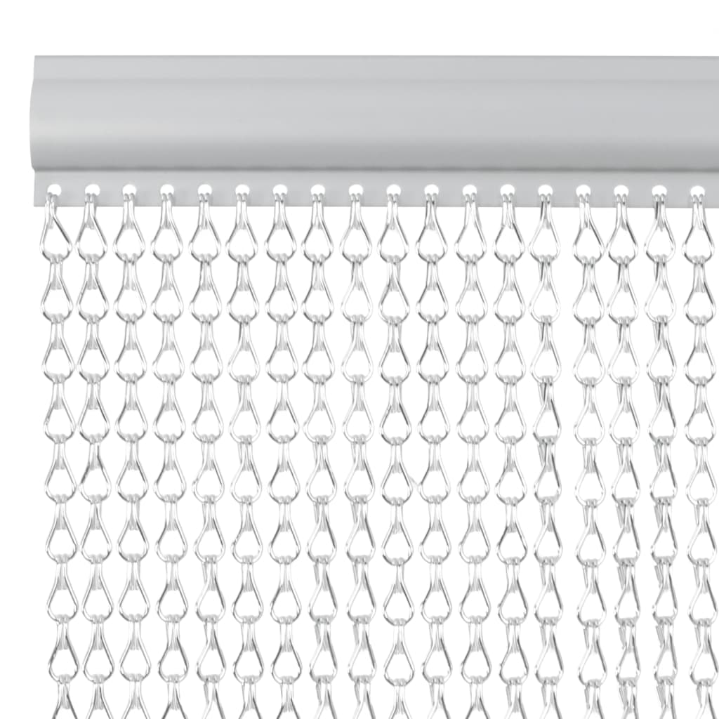 Lančani zastor za zaštitu od muha 90 x 200 cm aluminijski