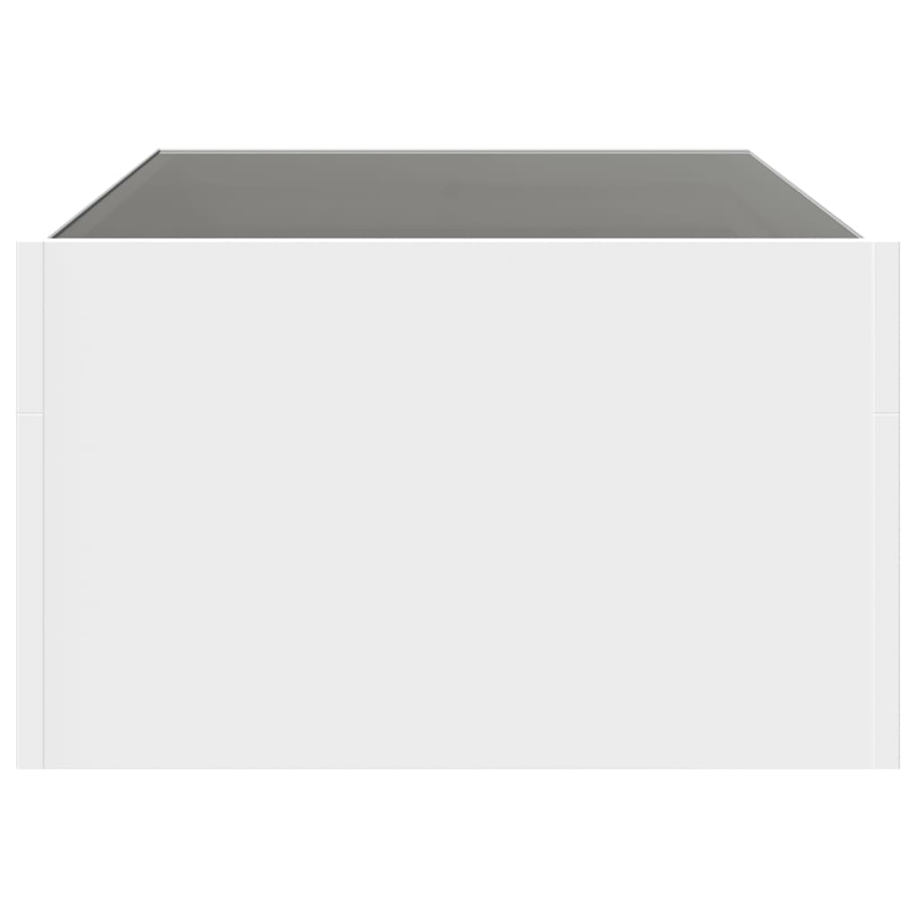 Stolić s beskonačnim LED svjetlima bijeli 90x50x30 cm