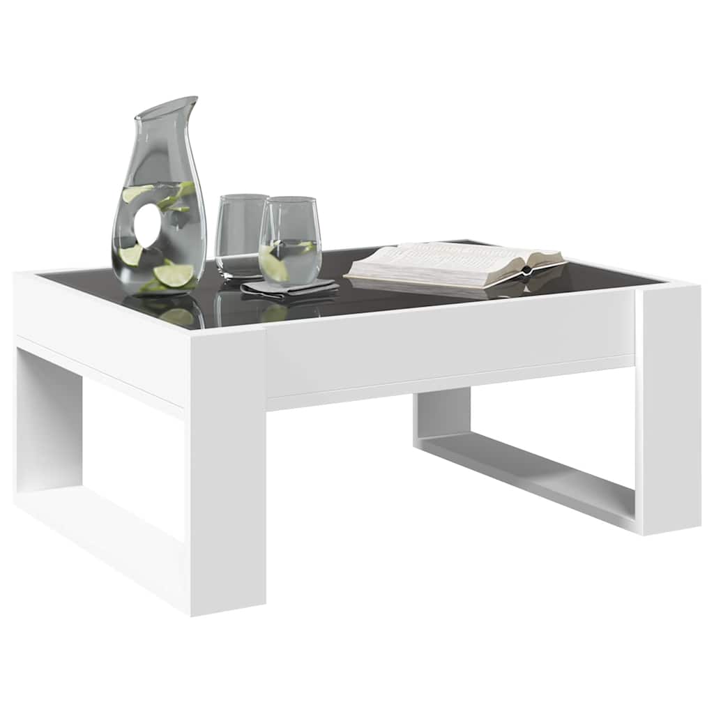 Stolić s beskonačnim LED svjetlima bijeli 70x53x30 cm