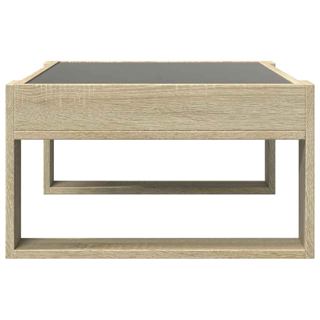Stolić s beskonačnim LED svjetlima boja hrasta 70 x 53 x 30 cm