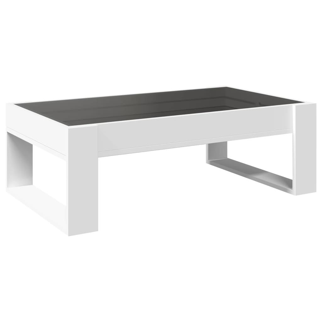 Stolić s beskonačnim LED svjetlima bijeli 90x53x30 cm