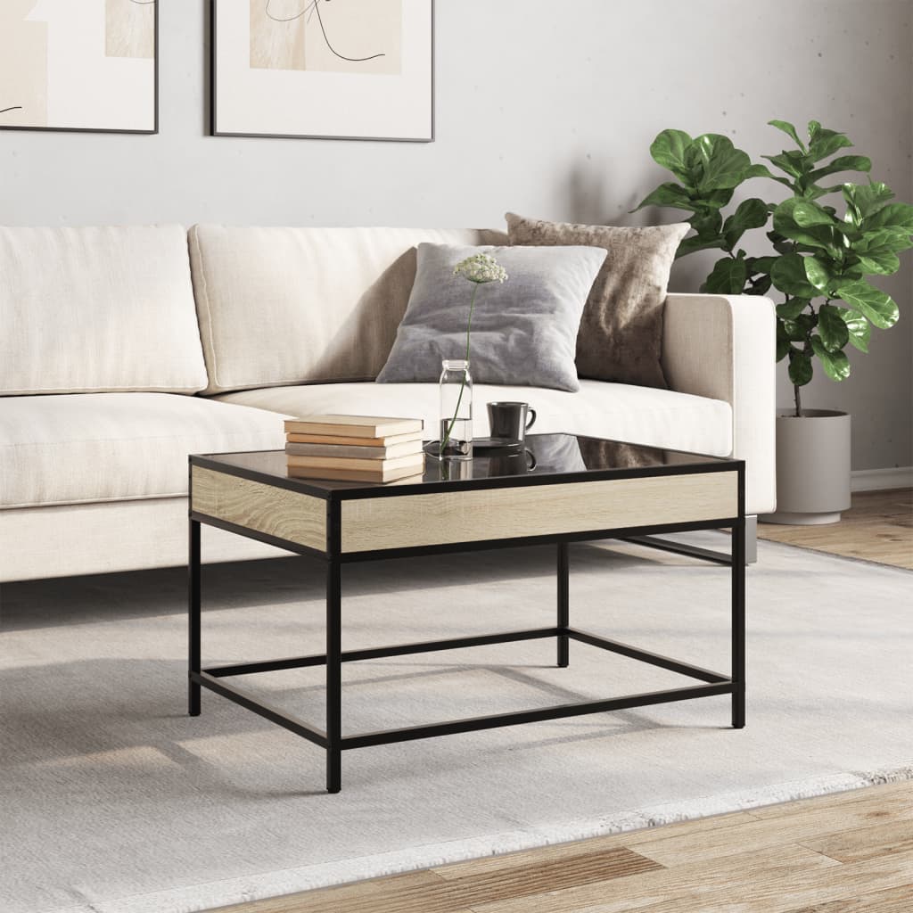 Stolić s beskonačnim LED svjetlima boja hrasta 70 x 50 x 41 cm