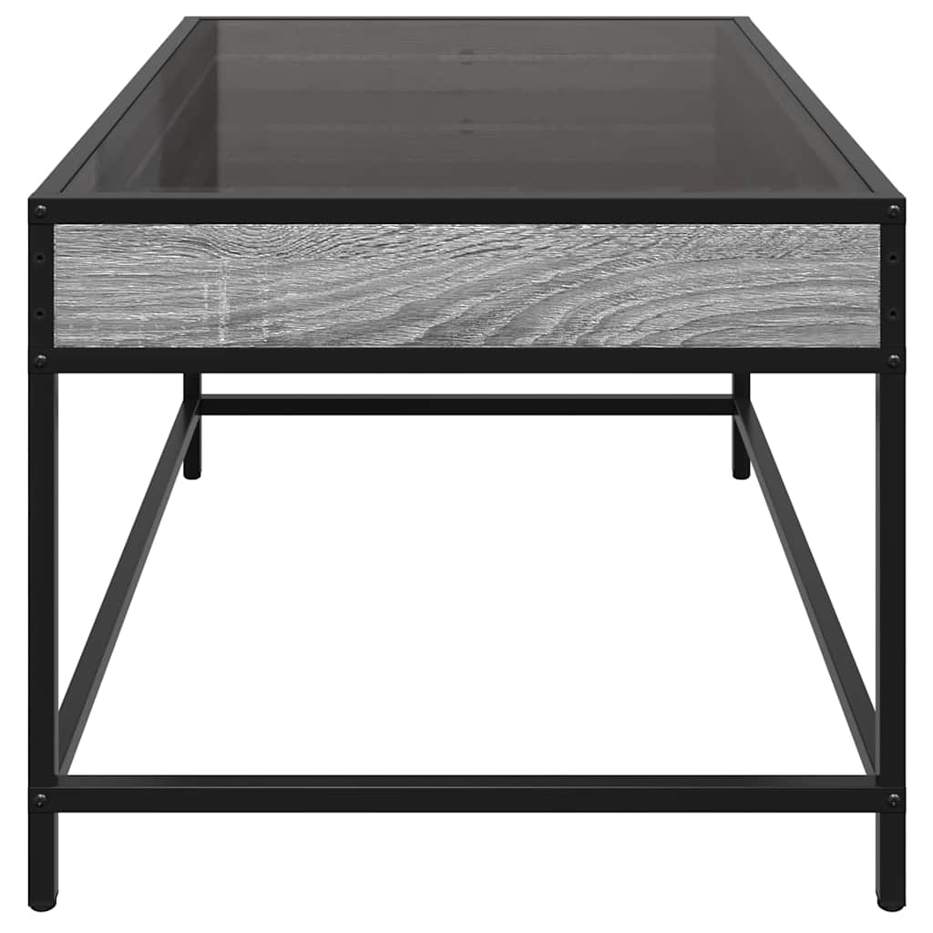 Stolić s beskonačnim LED svjetlima boja hrasta 70x50x41 cm