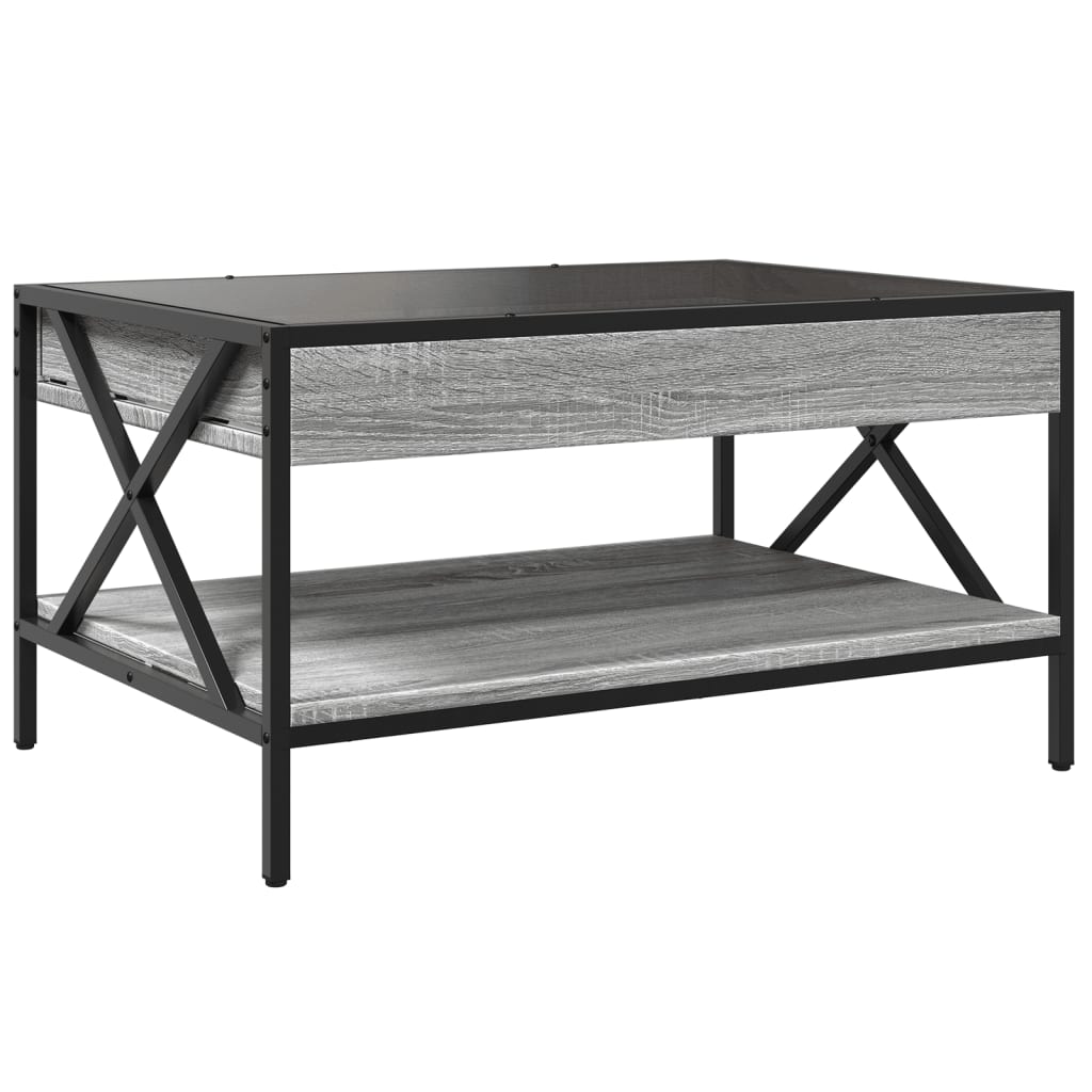 Stolić s beskonačnim LED svjetlima boja hrasta 70x50x38 cm