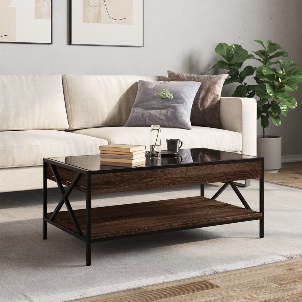 Stolić s beskonačnim LED svjetlima boja hrasta 90x50x38 cm