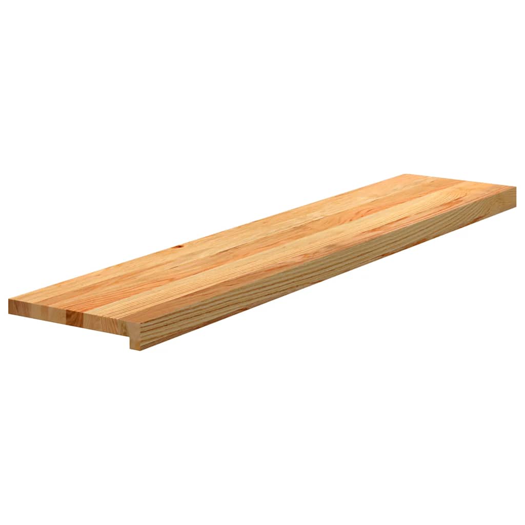 Gazišta stepenice 16 kom svjetlosmeđi 120x30x2 cm masivna hrast