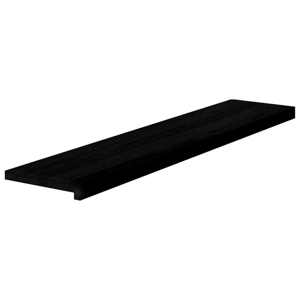 Gazišta stepenice 4 kom tamnosmeđi 120x30x2 cm masivna hrast